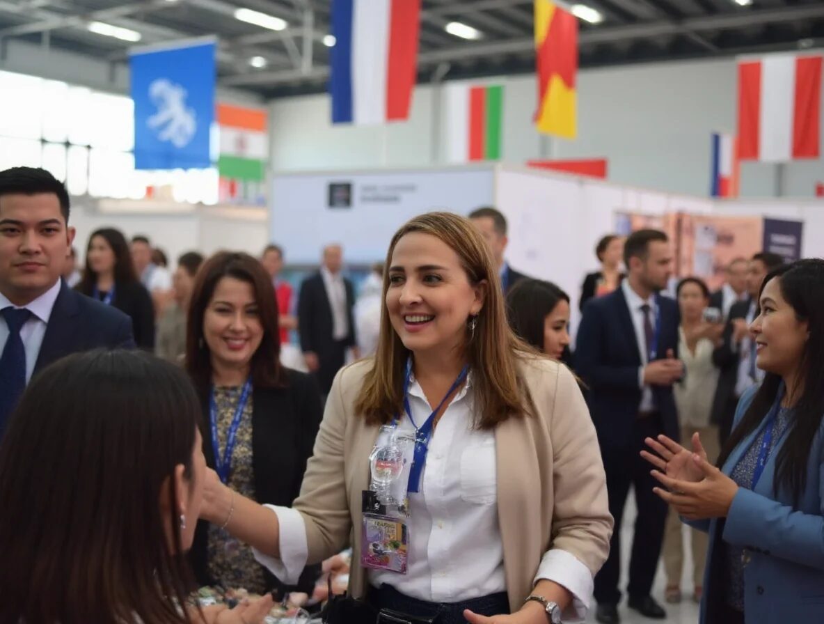 Diana Londoño at an international conference